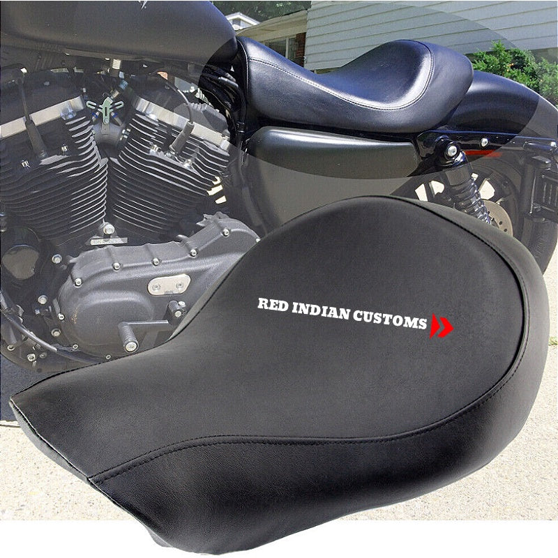 SOLO SINGLE FRONT RIDER DRIVER SINGLE SEAT CUSHION FOR CUSTOM MOTORCYCLES SUCH AS BOBBERS CHOPPERS