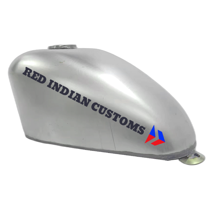6.8- Liters / 1.5 Gallon Peanut Custom Fuel Gas Tank for Bobber / Chopper Style Custom Motorcycles.