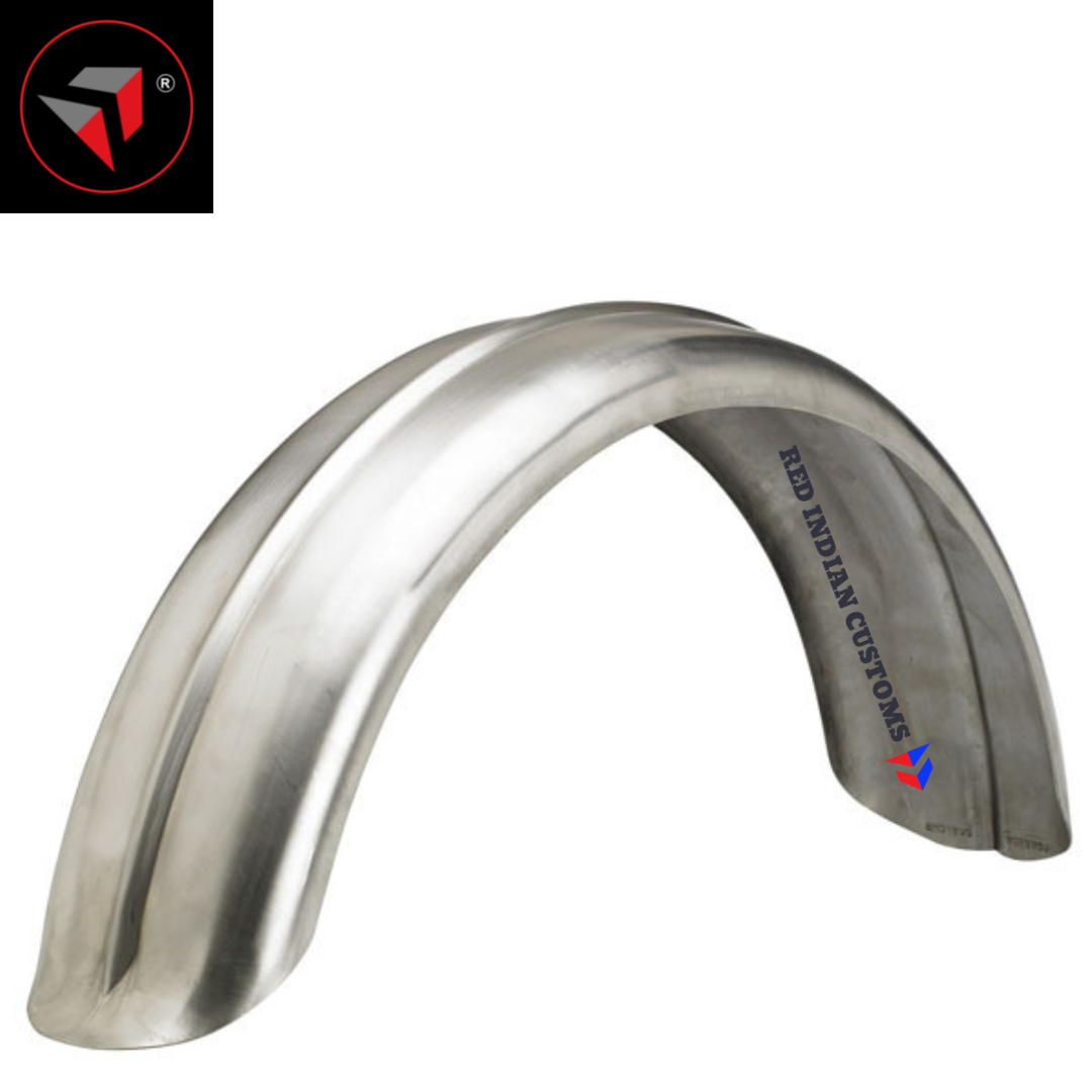 2.5 MM THICK HANDMADE RIBBED PREMIUM STEEL FENDER 6 INCH WIDTH FITS 150 to 180 TIRE WHEELS SUUITABLE FOR CUSTOM CLASSIC RETRO MODIFIED BOBBERS CHOPPERS METRIC MOTORCYCLES