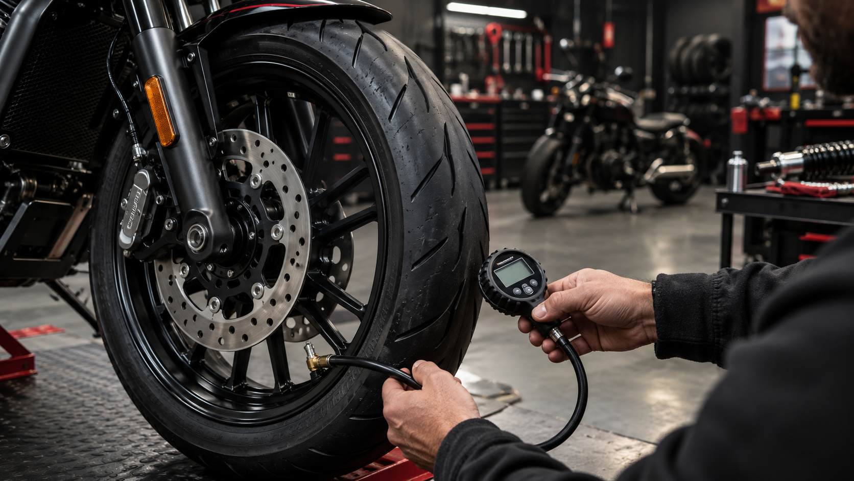 How to Check Motorcycle Tire Pressure: Correct PSI, When to Check & Common Mistakes