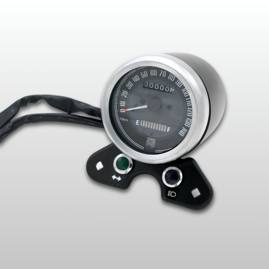 Vintage Round Speedometer
