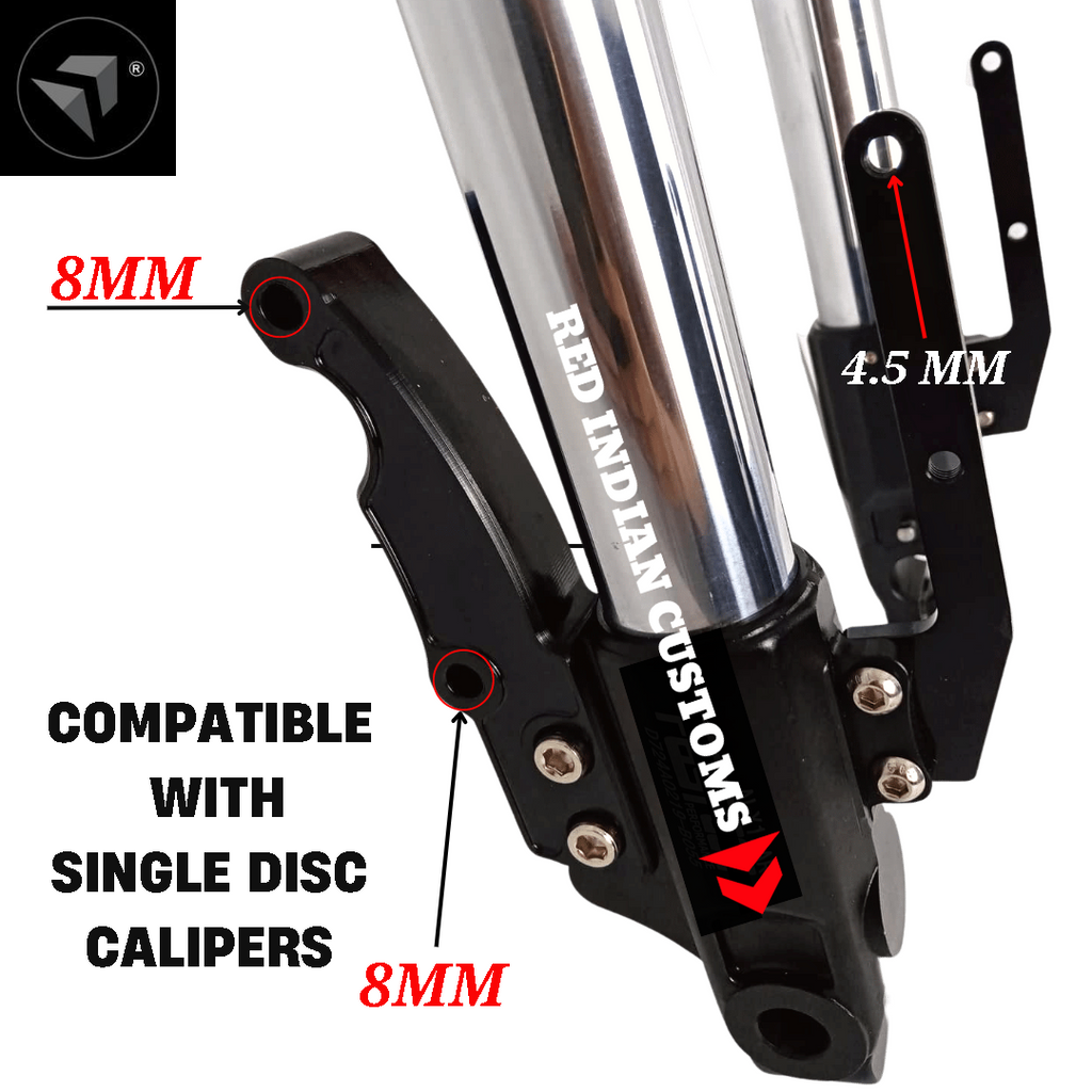 COMPLETE ASSEMBLY UPSIDE DOWN / INVERTED FRONT FORK TUBE TELESCOPIC MO –  RED INDIAN CUSTOMS
