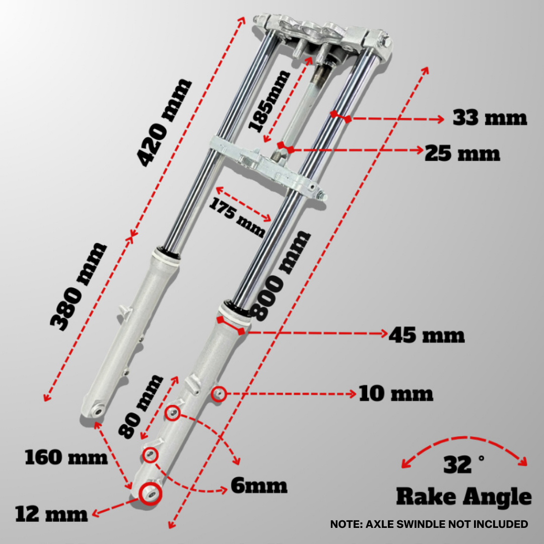 Complete Front Fork Assembly
