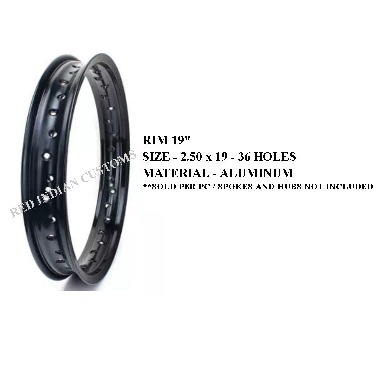 RED INDIAN COMPLETE WHEEL SET FOR BOBBERS AND CHOPPERS FRONT AND REAR ( FRONT 19" AND REAR 16")