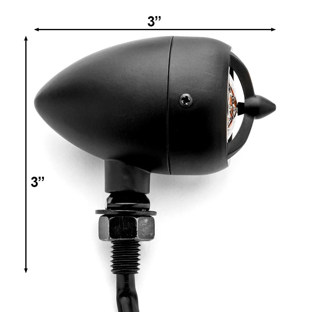 2 PCS HEAVY DUTY MOTORCYCLE TURN SIGNALS WARPLANE PROPELLER ENGINE BLINKERS