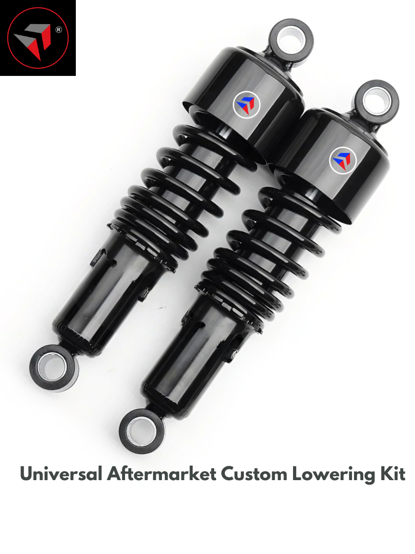 Motorcycle Rear Shock Absorbers | Lowering Kit | Adjustable Suspension Spring - (267mm 10.5-inch Rear Shock Absorber) Universal Aftermarket Custom Parts & Accessories