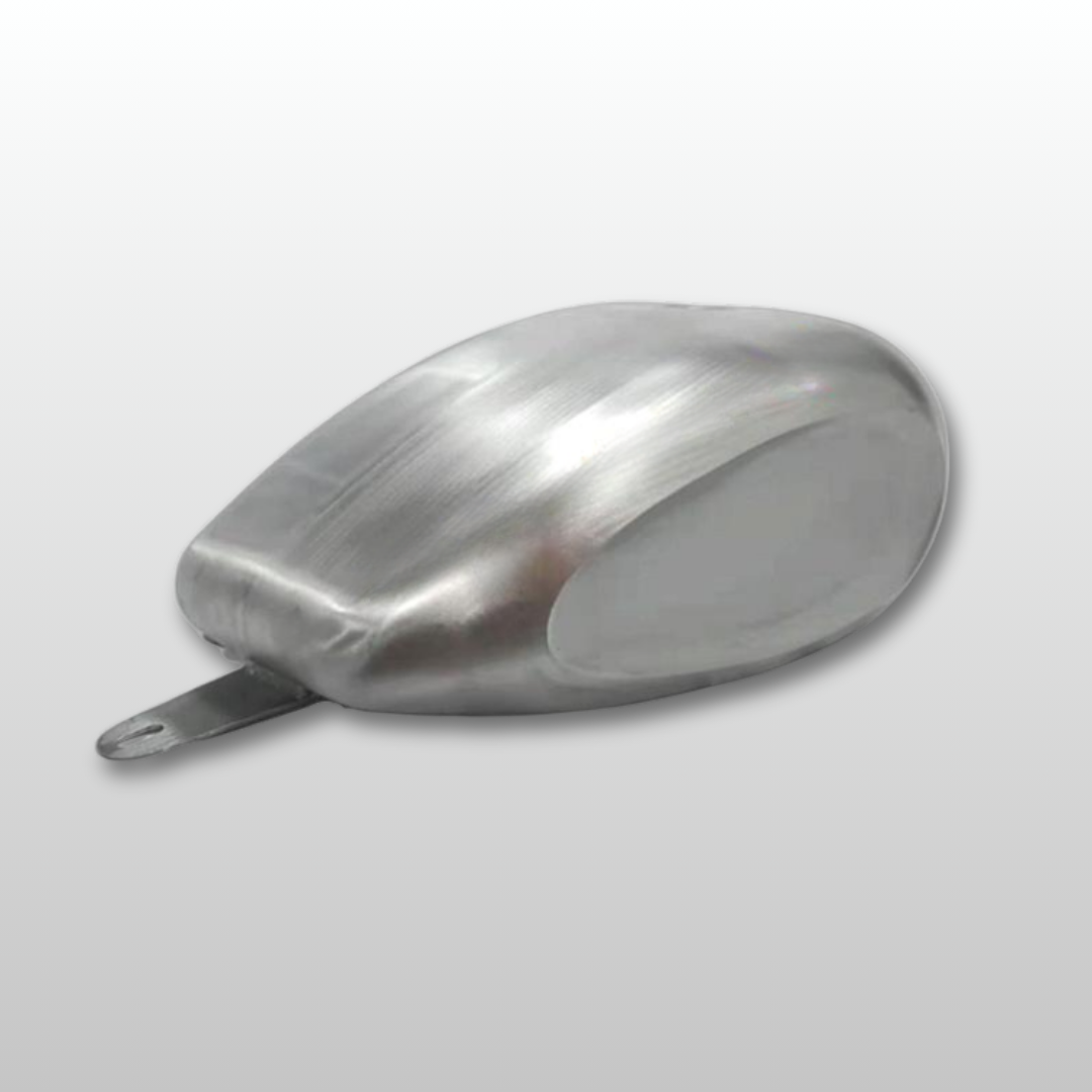 Metallic Unpainted Dished Frisco - Red Indian Customs on a white background