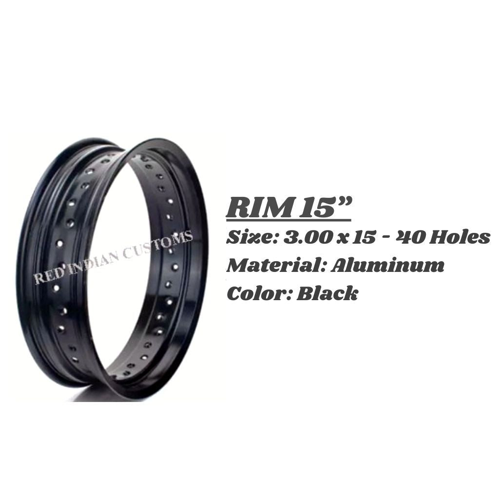 Rim Size  3.50 X 15 - Available in 36 & 40 Holes.