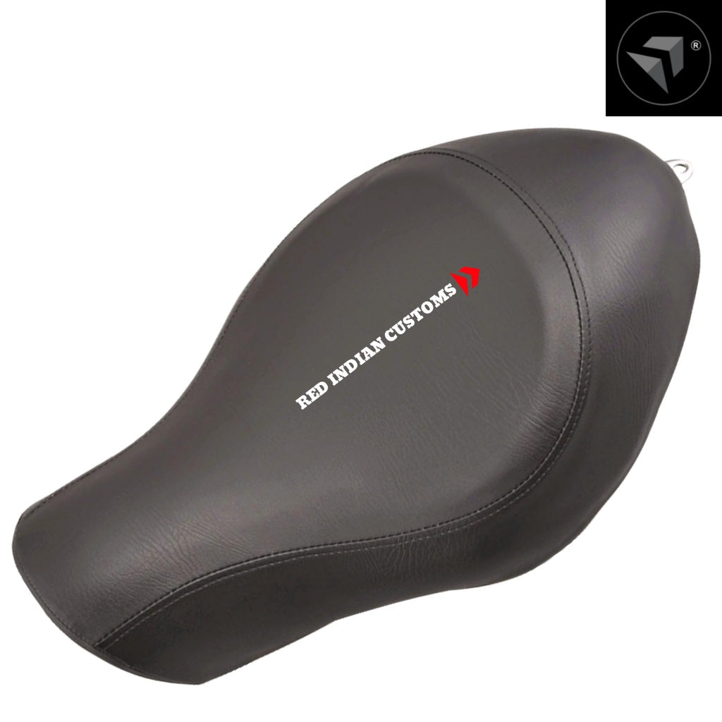 SOLO SINGLE FRONT RIDER DRIVER SINGLE SEAT CUSHION FOR CUSTOM MOTORCYCLES SUCH AS BOBBERS CHOPPERS