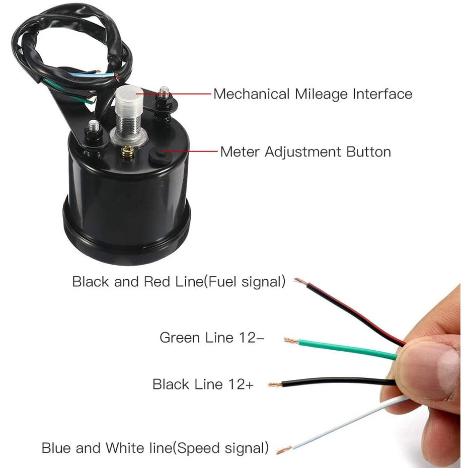 Universal Digital Motorcycle Speedometer/Odometer