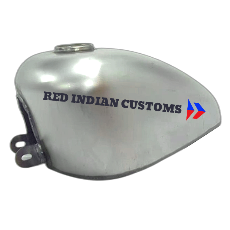 6.8- Liters / 1.5 Gallon Peanut Custom Fuel Gas Tank for Bobber / Chopper Style Custom Motorcycles.