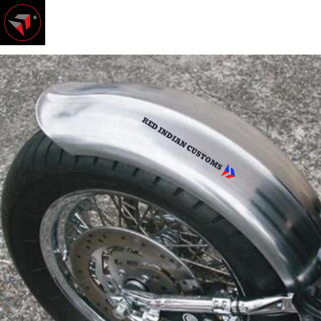 2.5 MM THICK HANDMADE RIBBED PREMIUM STEEL FENDER 6 INCH WIDTH FITS 150 to 180 TIRE WHEELS SUUITABLE FOR CUSTOM CLASSIC RETRO MODIFIED BOBBERS CHOPPERS METRIC MOTORCYCLES