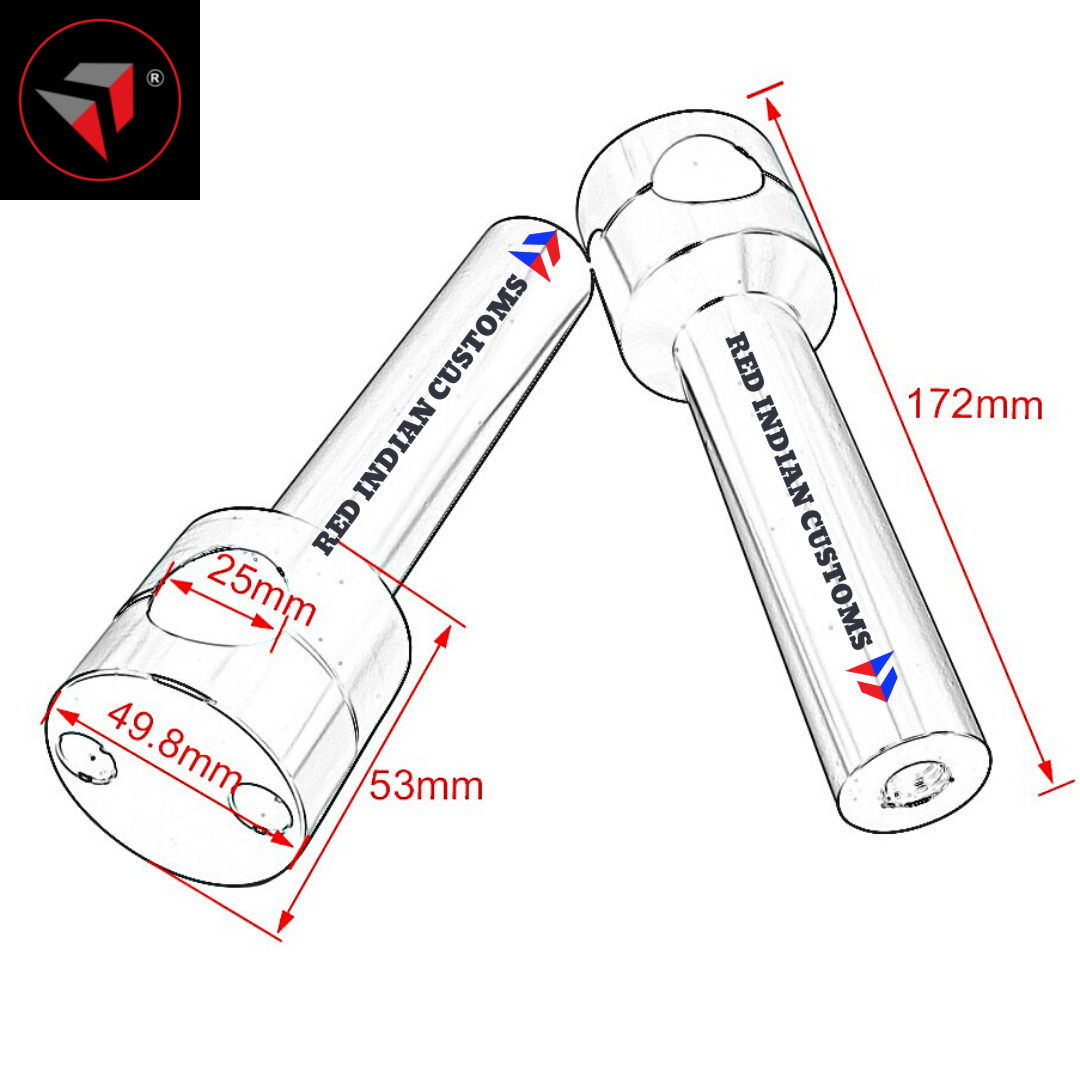 6 Inch Rise For 25mm 1 Inch Handlebar CNC Aluminum Motorcycle Handlebar Riser Clamp Kit